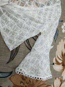 Lace Tie Front Cardigan