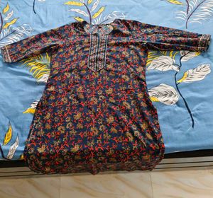 Floral Print Kurta