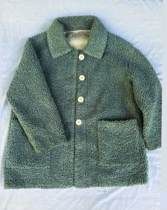 Cozy Green Sherpa Jacket