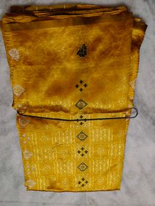 Silk Saree - Gold &amp; Green 💚