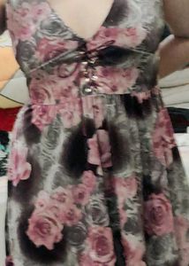 Velvet Cute &amp; Rich Print Mini Dress