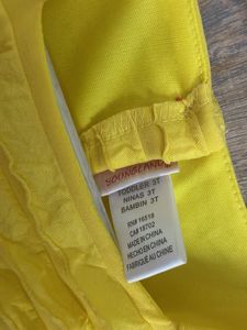 Yellow Gingham Flower Girl Dress