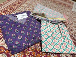 Women Printed Anarkali Kurta and Pant &amp; Duppata