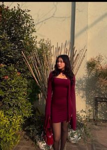 🍷 ✨ NewMe Wine Bodycon Dress