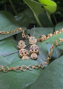 Gold Plated Coin Necklace Set