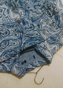 Stylish Patterned Denim Jacket