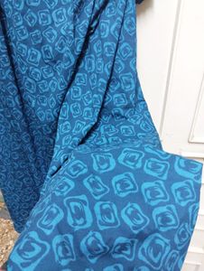 Modern Printed Blue Full Suit Set
