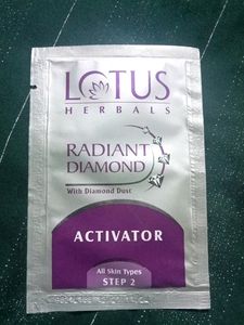 Lotus Herbals |Radiant Diamond |Cellular Radiance Facial Kit |All Skin Type |4 Step Facial Kit  Worth ₹325