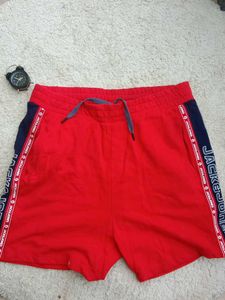 Jack &amp; Jones Red Athletic Shorts