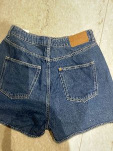 H&amp;M Vintage Denim Button Fly Shorts
