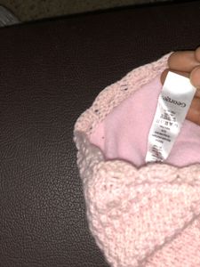 Baby Cap Flower Wool