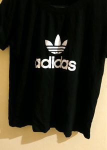 Black T Shirt (Addidas Printed )