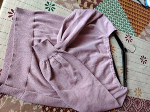 Sparkly Pink off solder top