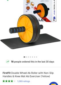 Weel Ab Roller With Knee Mat