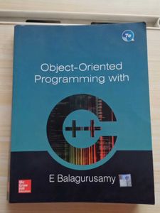 Oops With C++ By E. Balaguruswamy