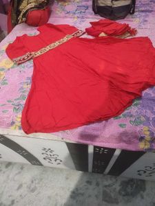 red ♥️ frock suit