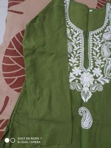Chikankari Cotton Kurti