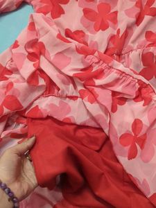 Midi Length Floral Dress