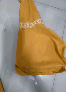 Vintage Mustard Dress with Bell Sleeves
