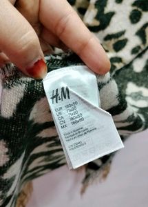 Leopard Print Scarf with Fringe