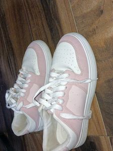 Pink &amp; White Sneakers