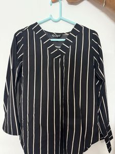 Formal Regular Full sleeves solid women black top