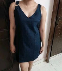 THE PITTA Women Blue Regular Fit Casual Dress