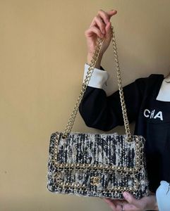 Authentic Chanel Tweed Classic Flap Bag – Timeless