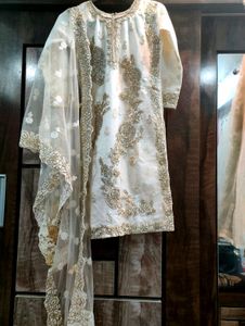 Heavy Zari Work Sharara Suit