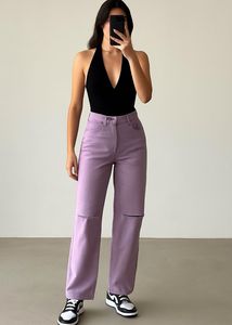 H&amp;M 💜Lilac Wide Leg Jean 💜|Ripped
