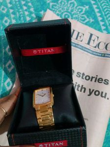 Titan Gold Watch with Box15