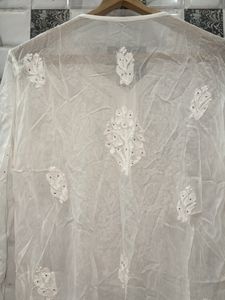 Viscose Mukaish Chikankari Kurti