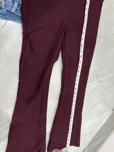 Burgundy Bottom with Button Detail