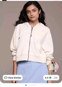 Urbanic Zip Up Drawstring Sweatshirt