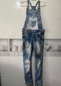 Blue Dungaree:28 Waist
