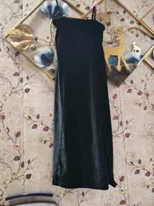 Beautiful Velvet Black Dress