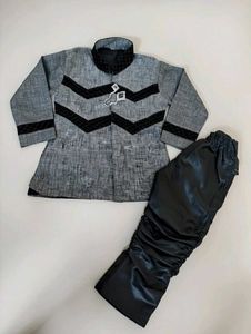 Boys' Gray Ethnic Set