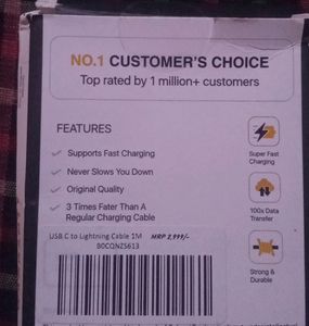 USB C to Lightning Cable 1M [Apple MFi Certified]