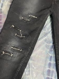 Distressed Black Jeans