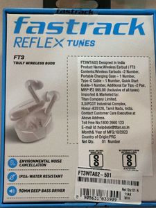 Fastrack Reflex Tunes FT3 Truly Wireless EarbudS