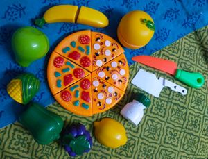 Realistic Sliceable Cutting Fruits and Vegetables