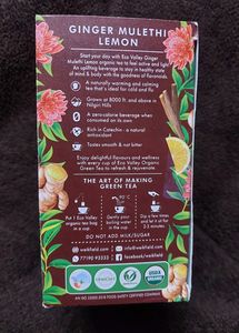 Eco Valley Organic Tea Ginger Mulethi Lemon