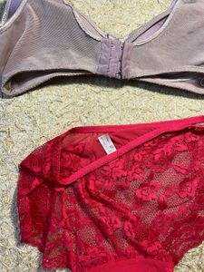 Lace Panties and Bra Set