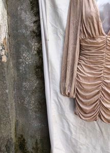 I. Ruched Bodycon Mini Dress