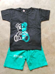 Kids Cotton Top Bottom Set/Kids Boy Summer Drss👕