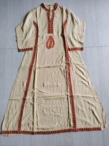 Floor Touch Embroided Long Kurti