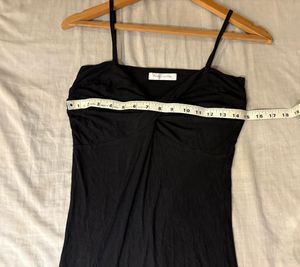 Beautiful Black Ruched Cami Dress