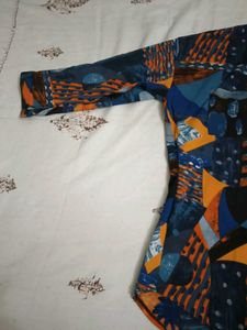 Colorful Abstract Print Shirt