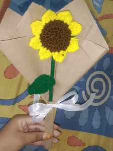Crochet Sunflower Bouquet