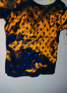 Polka Dot Bleach Dye Top